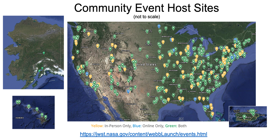 A map of all Community Events that wished to appear on a public map.
