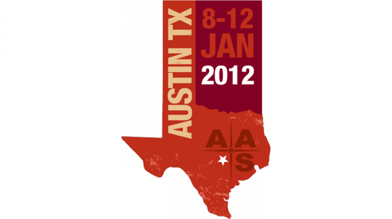 The 219th AAS meeting was held 8-12 January 2012 in Austin, TX.